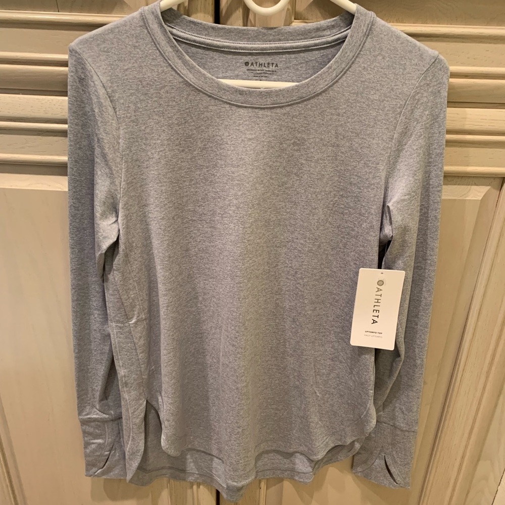 Athleta Long Sleeve Top in Blue Star